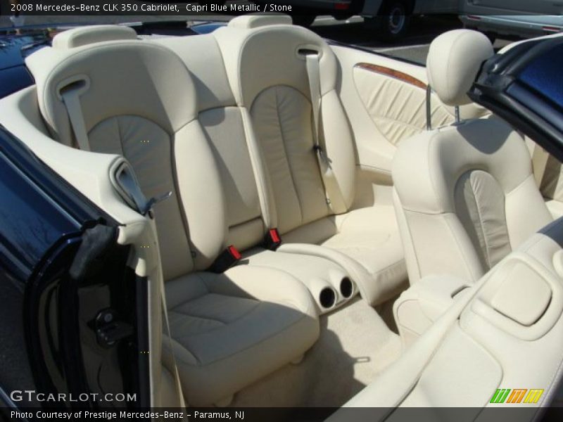Capri Blue Metallic / Stone 2008 Mercedes-Benz CLK 350 Cabriolet