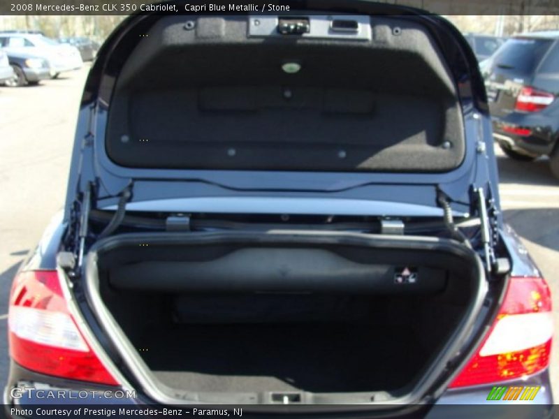 Capri Blue Metallic / Stone 2008 Mercedes-Benz CLK 350 Cabriolet