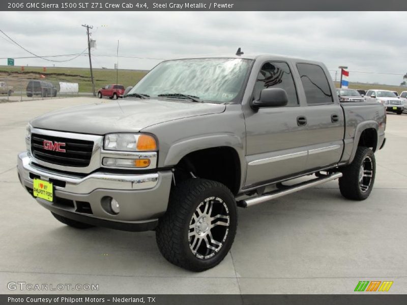 Steel Gray Metallic / Pewter 2006 GMC Sierra 1500 SLT Z71 Crew Cab 4x4