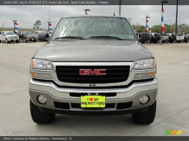 Steel Gray Metallic / Pewter 2006 GMC Sierra 1500 SLT Z71 Crew Cab 4x4