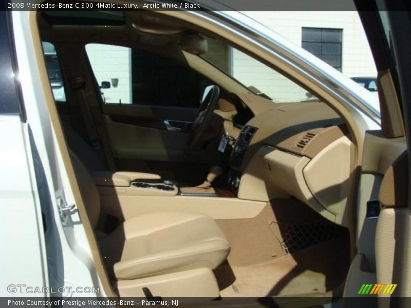 Arctic White / Black 2008 Mercedes-Benz C 300 4Matic Luxury