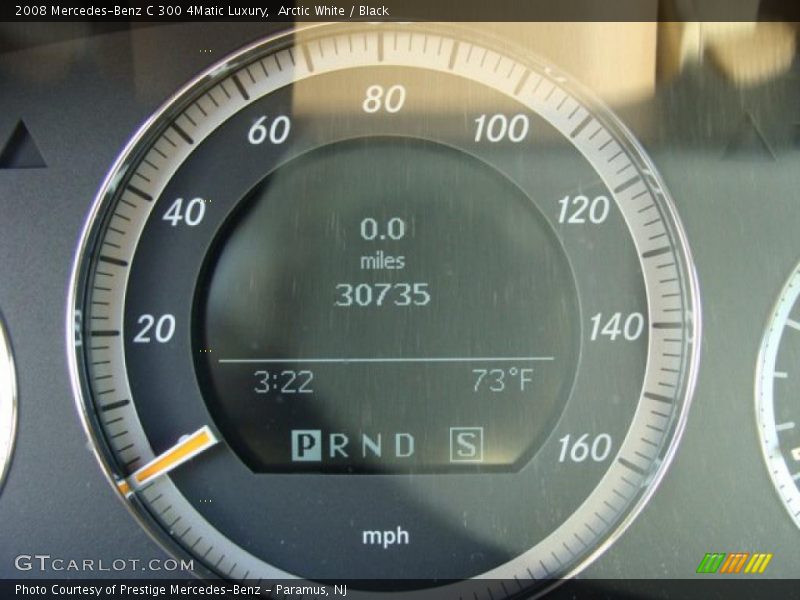 Arctic White / Black 2008 Mercedes-Benz C 300 4Matic Luxury