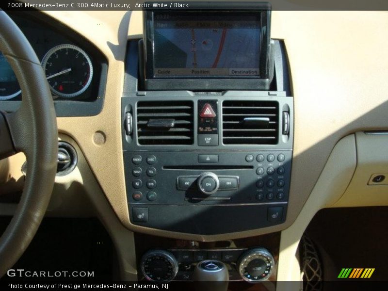 Arctic White / Black 2008 Mercedes-Benz C 300 4Matic Luxury