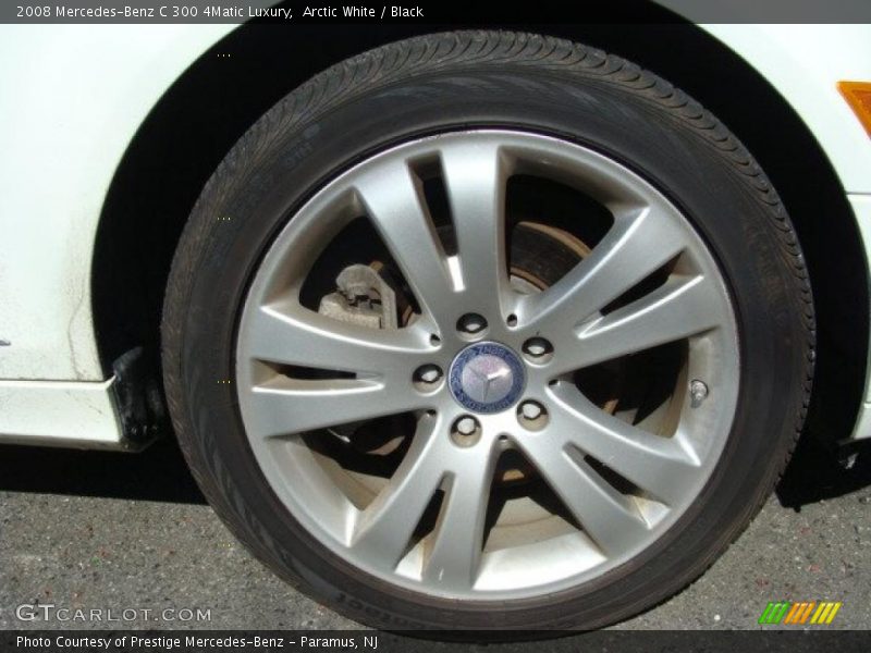 Arctic White / Black 2008 Mercedes-Benz C 300 4Matic Luxury