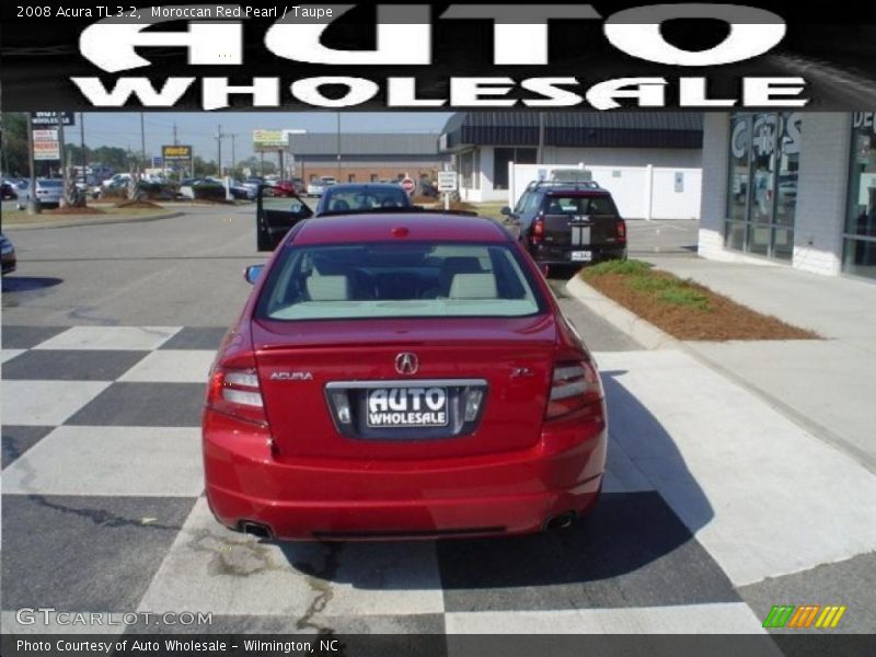 Moroccan Red Pearl / Taupe 2008 Acura TL 3.2