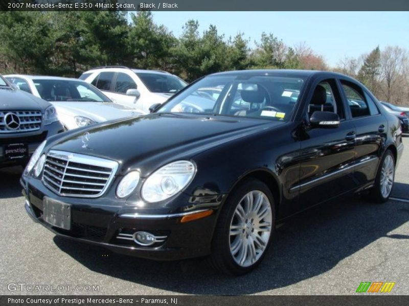 Black / Black 2007 Mercedes-Benz E 350 4Matic Sedan