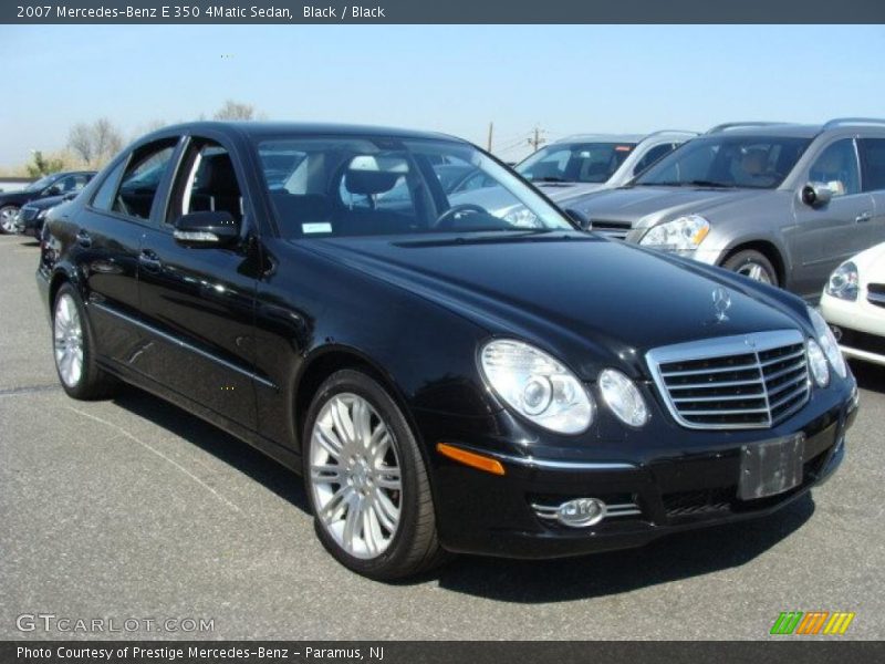 Black / Black 2007 Mercedes-Benz E 350 4Matic Sedan