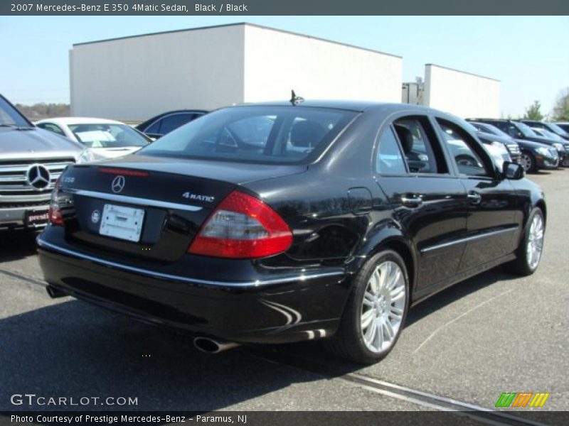 Black / Black 2007 Mercedes-Benz E 350 4Matic Sedan
