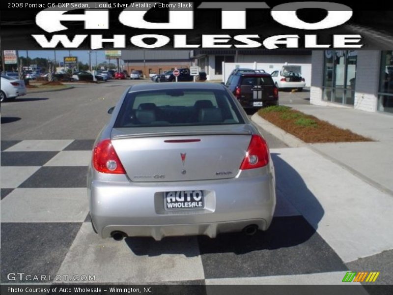 Liquid Silver Metallic / Ebony Black 2008 Pontiac G6 GXP Sedan