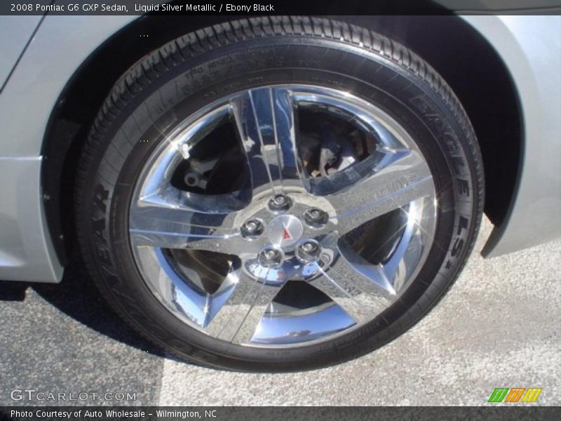 Liquid Silver Metallic / Ebony Black 2008 Pontiac G6 GXP Sedan