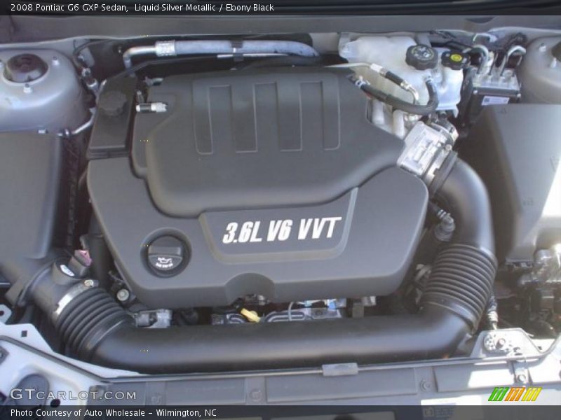 Liquid Silver Metallic / Ebony Black 2008 Pontiac G6 GXP Sedan