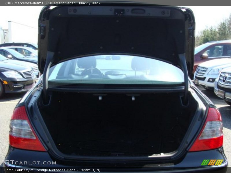 Black / Black 2007 Mercedes-Benz E 350 4Matic Sedan