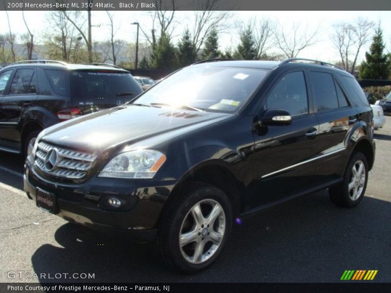 Black / Black 2008 Mercedes-Benz ML 350 4Matic