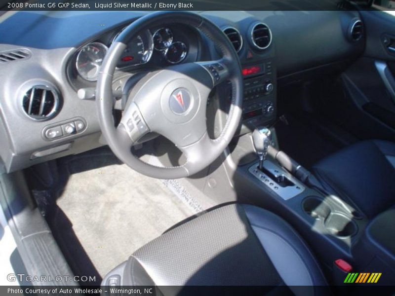 Liquid Silver Metallic / Ebony Black 2008 Pontiac G6 GXP Sedan