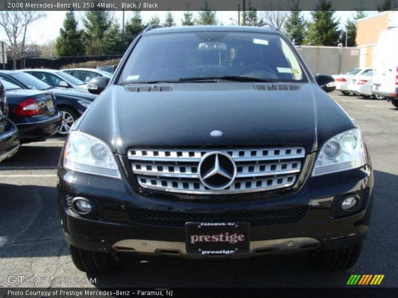 Black / Black 2008 Mercedes-Benz ML 350 4Matic