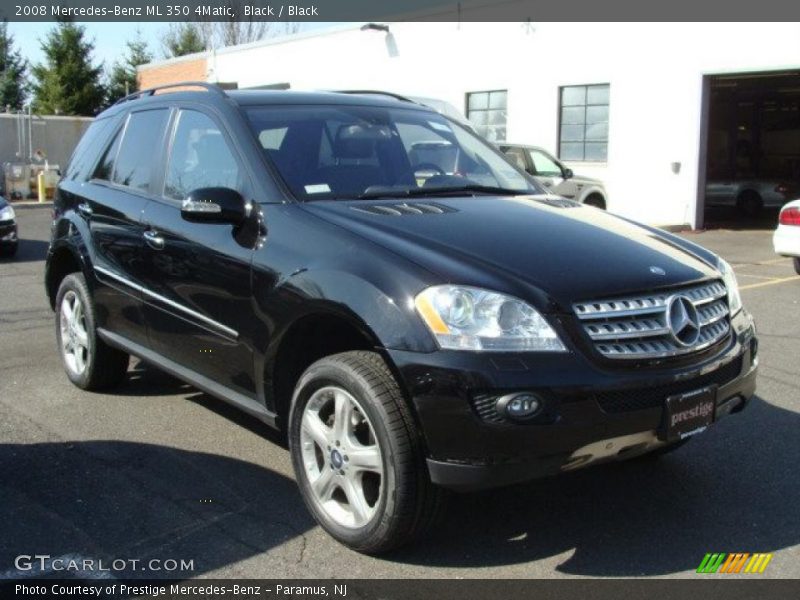 Black / Black 2008 Mercedes-Benz ML 350 4Matic