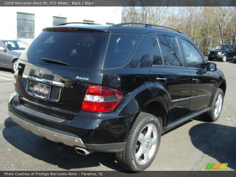 Black / Black 2008 Mercedes-Benz ML 350 4Matic