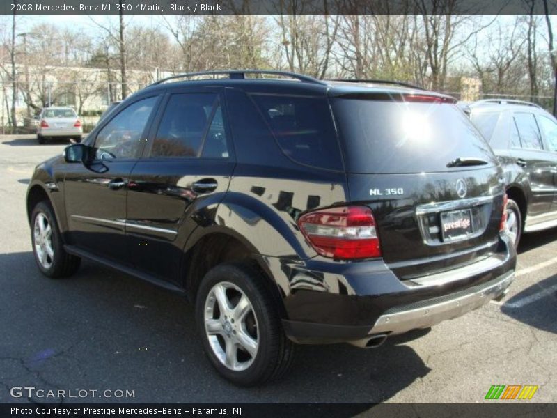 Black / Black 2008 Mercedes-Benz ML 350 4Matic