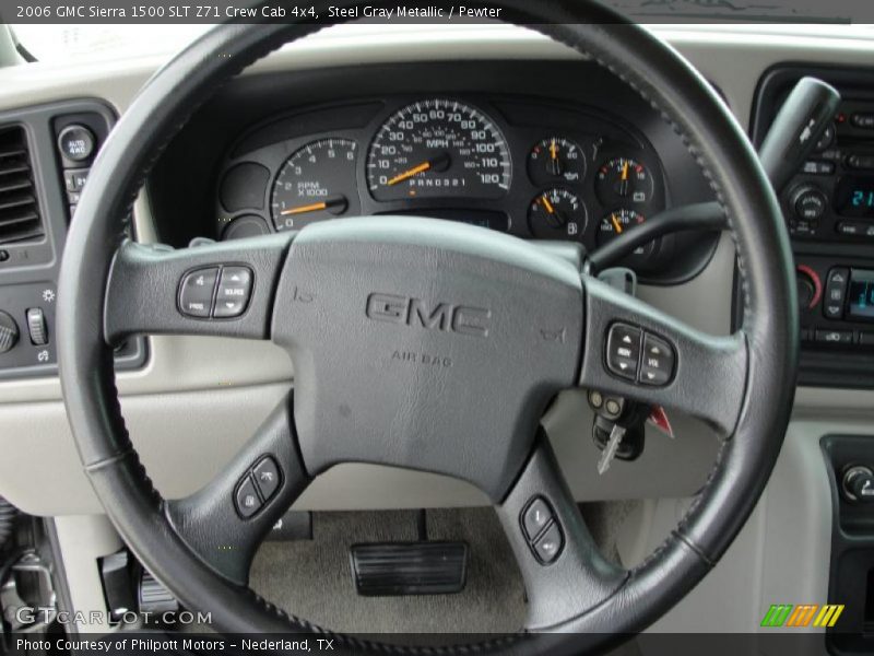 Steel Gray Metallic / Pewter 2006 GMC Sierra 1500 SLT Z71 Crew Cab 4x4
