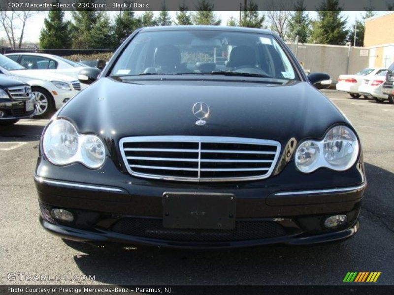Black / Black 2007 Mercedes-Benz C 230 Sport