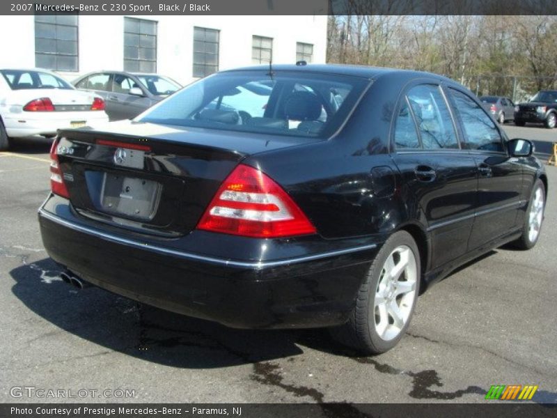 Black / Black 2007 Mercedes-Benz C 230 Sport