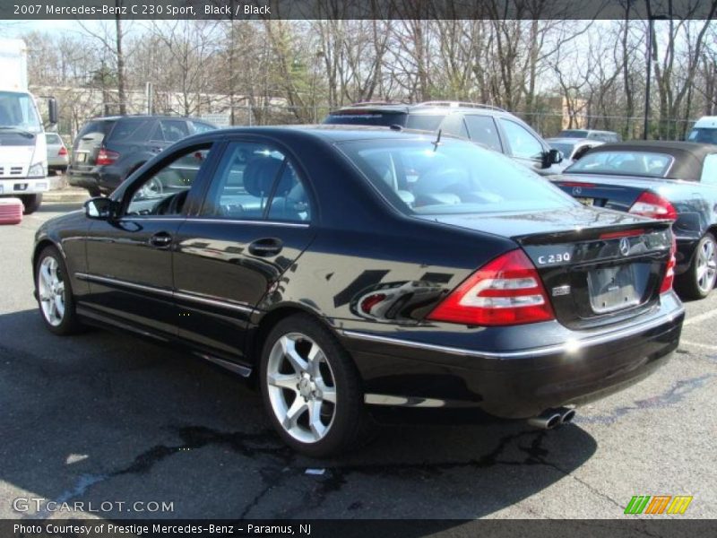 Black / Black 2007 Mercedes-Benz C 230 Sport