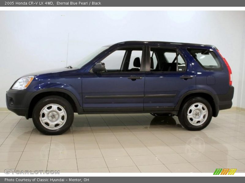 Eternal Blue Pearl / Black 2005 Honda CR-V LX 4WD