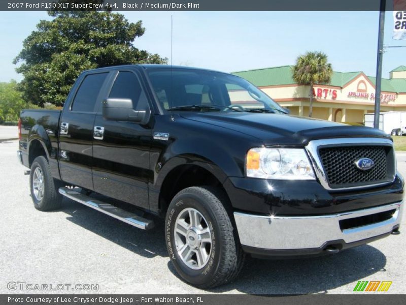 Black / Medium/Dark Flint 2007 Ford F150 XLT SuperCrew 4x4