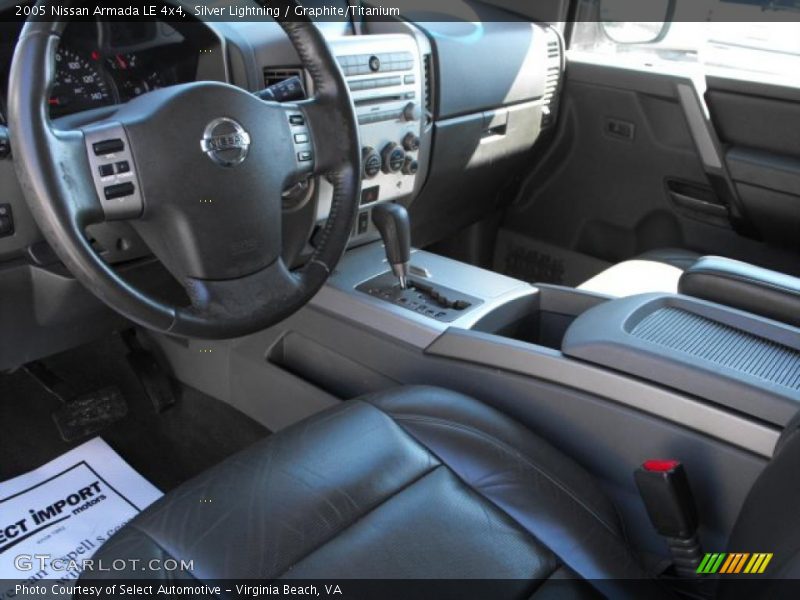 Silver Lightning / Graphite/Titanium 2005 Nissan Armada LE 4x4