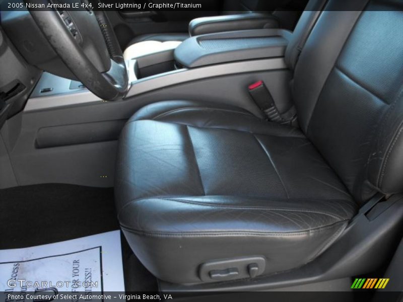 Silver Lightning / Graphite/Titanium 2005 Nissan Armada LE 4x4