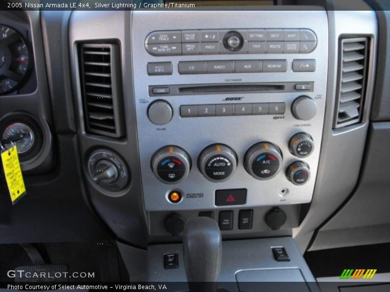 Silver Lightning / Graphite/Titanium 2005 Nissan Armada LE 4x4