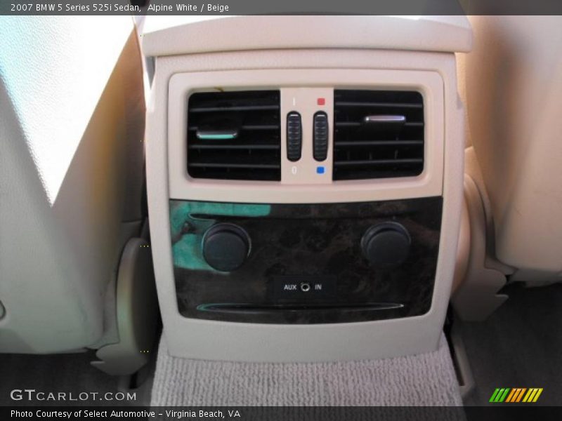 Alpine White / Beige 2007 BMW 5 Series 525i Sedan