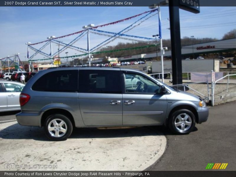 Silver Steel Metallic / Medium Slate Gray 2007 Dodge Grand Caravan SXT