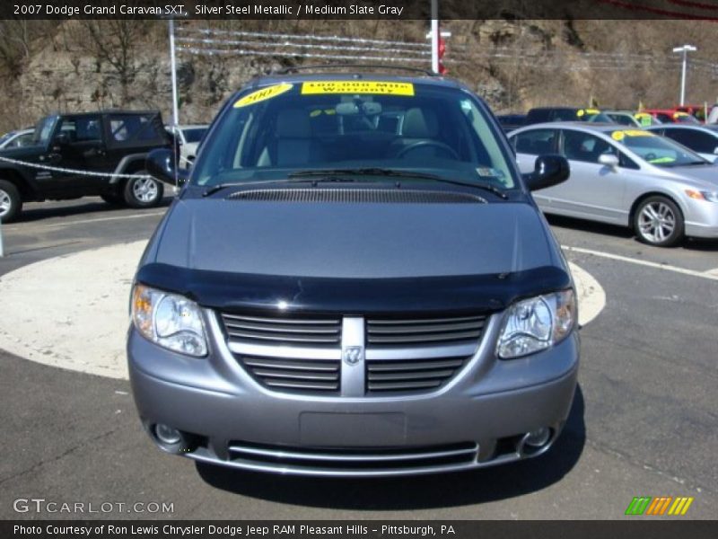 Silver Steel Metallic / Medium Slate Gray 2007 Dodge Grand Caravan SXT