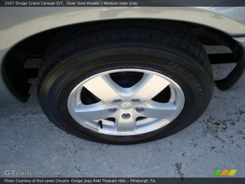 Silver Steel Metallic / Medium Slate Gray 2007 Dodge Grand Caravan SXT