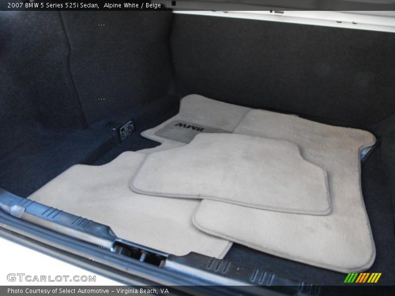 Alpine White / Beige 2007 BMW 5 Series 525i Sedan