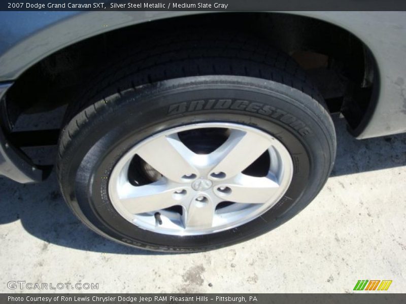 Silver Steel Metallic / Medium Slate Gray 2007 Dodge Grand Caravan SXT