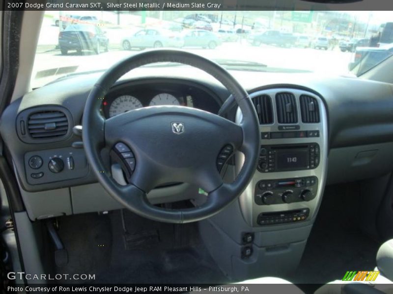 Silver Steel Metallic / Medium Slate Gray 2007 Dodge Grand Caravan SXT