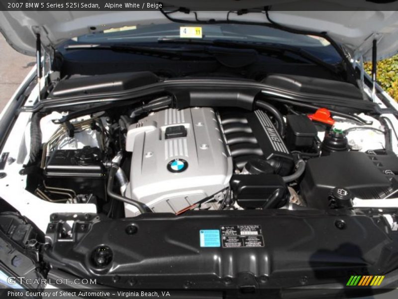 Alpine White / Beige 2007 BMW 5 Series 525i Sedan