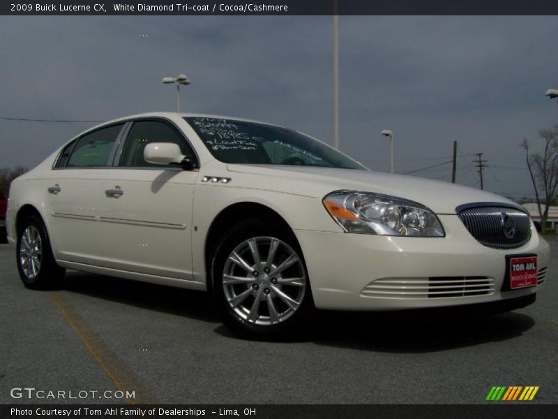 White Diamond Tri-coat / Cocoa/Cashmere 2009 Buick Lucerne CX