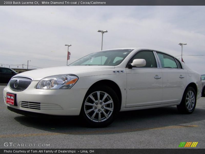 White Diamond Tri-coat / Cocoa/Cashmere 2009 Buick Lucerne CX