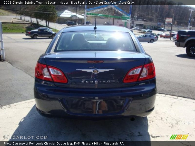 Modern Blue Pearl / Dark Slate Gray/Light Slate Gray 2008 Chrysler Sebring Touring Sedan