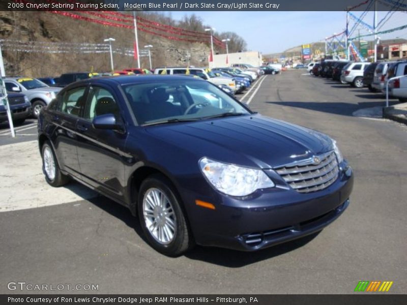 Modern Blue Pearl / Dark Slate Gray/Light Slate Gray 2008 Chrysler Sebring Touring Sedan