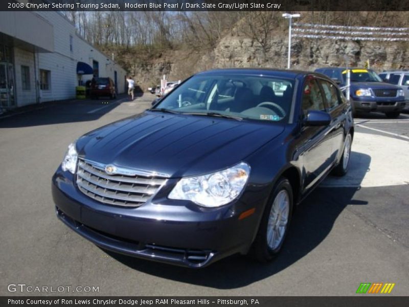 Modern Blue Pearl / Dark Slate Gray/Light Slate Gray 2008 Chrysler Sebring Touring Sedan