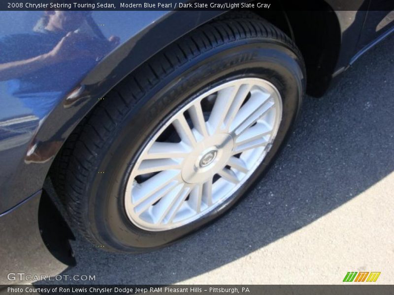 Modern Blue Pearl / Dark Slate Gray/Light Slate Gray 2008 Chrysler Sebring Touring Sedan
