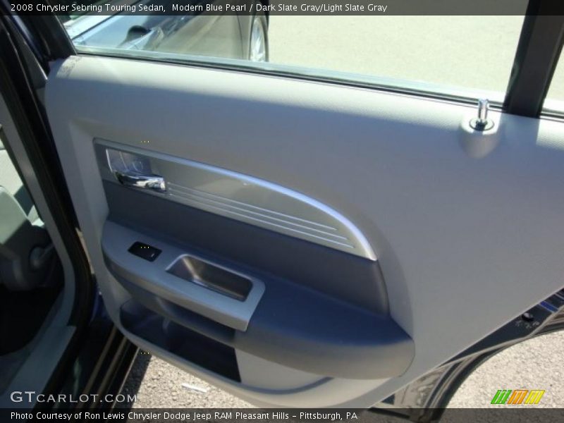 Modern Blue Pearl / Dark Slate Gray/Light Slate Gray 2008 Chrysler Sebring Touring Sedan
