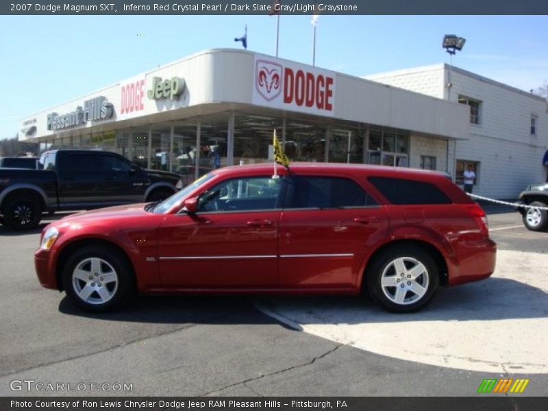 Inferno Red Crystal Pearl / Dark Slate Gray/Light Graystone 2007 Dodge Magnum SXT