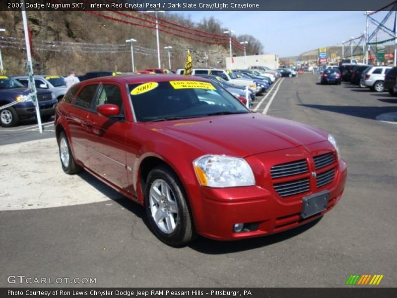 Inferno Red Crystal Pearl / Dark Slate Gray/Light Graystone 2007 Dodge Magnum SXT