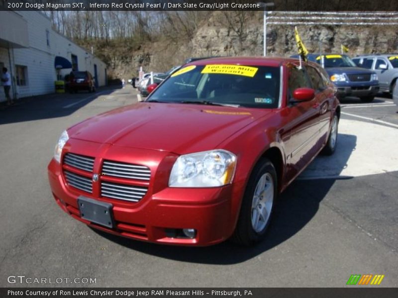Inferno Red Crystal Pearl / Dark Slate Gray/Light Graystone 2007 Dodge Magnum SXT