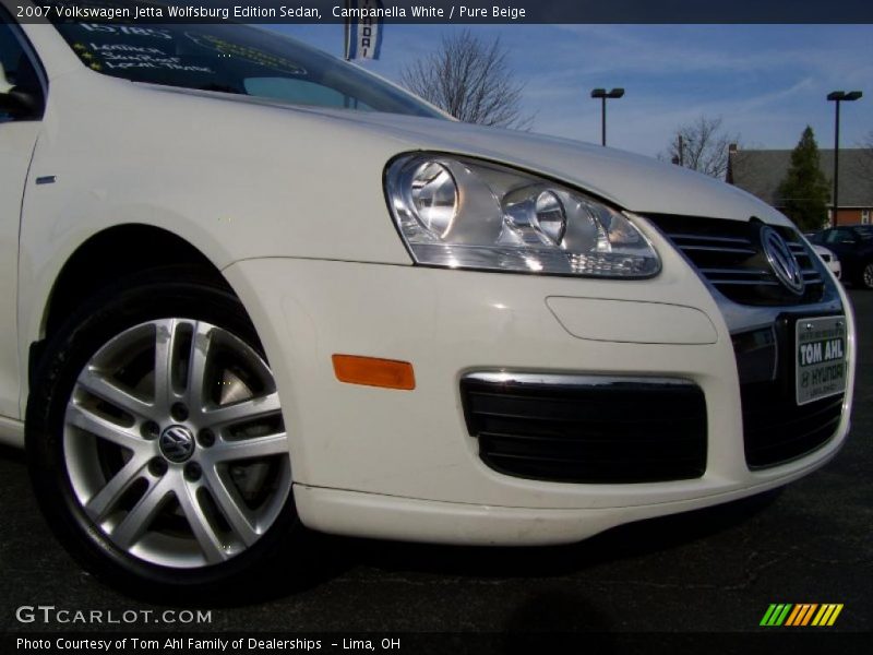 Campanella White / Pure Beige 2007 Volkswagen Jetta Wolfsburg Edition Sedan